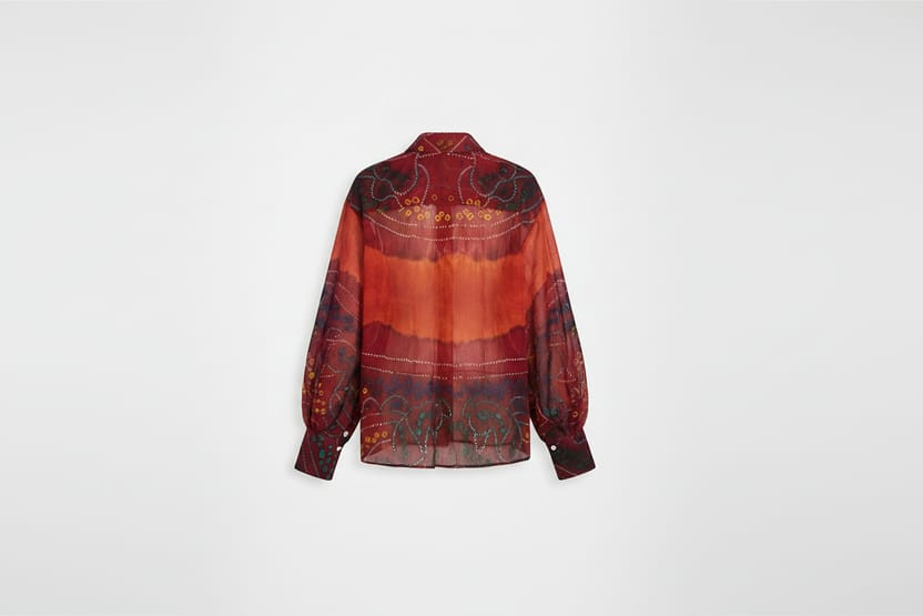 Women's Pure Cotton Bhandej Odhani Shirt - Stylish & Comfortable