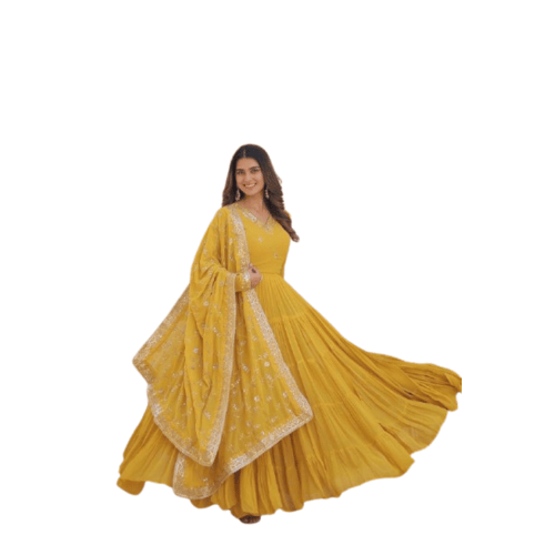 Gown with duptta for women