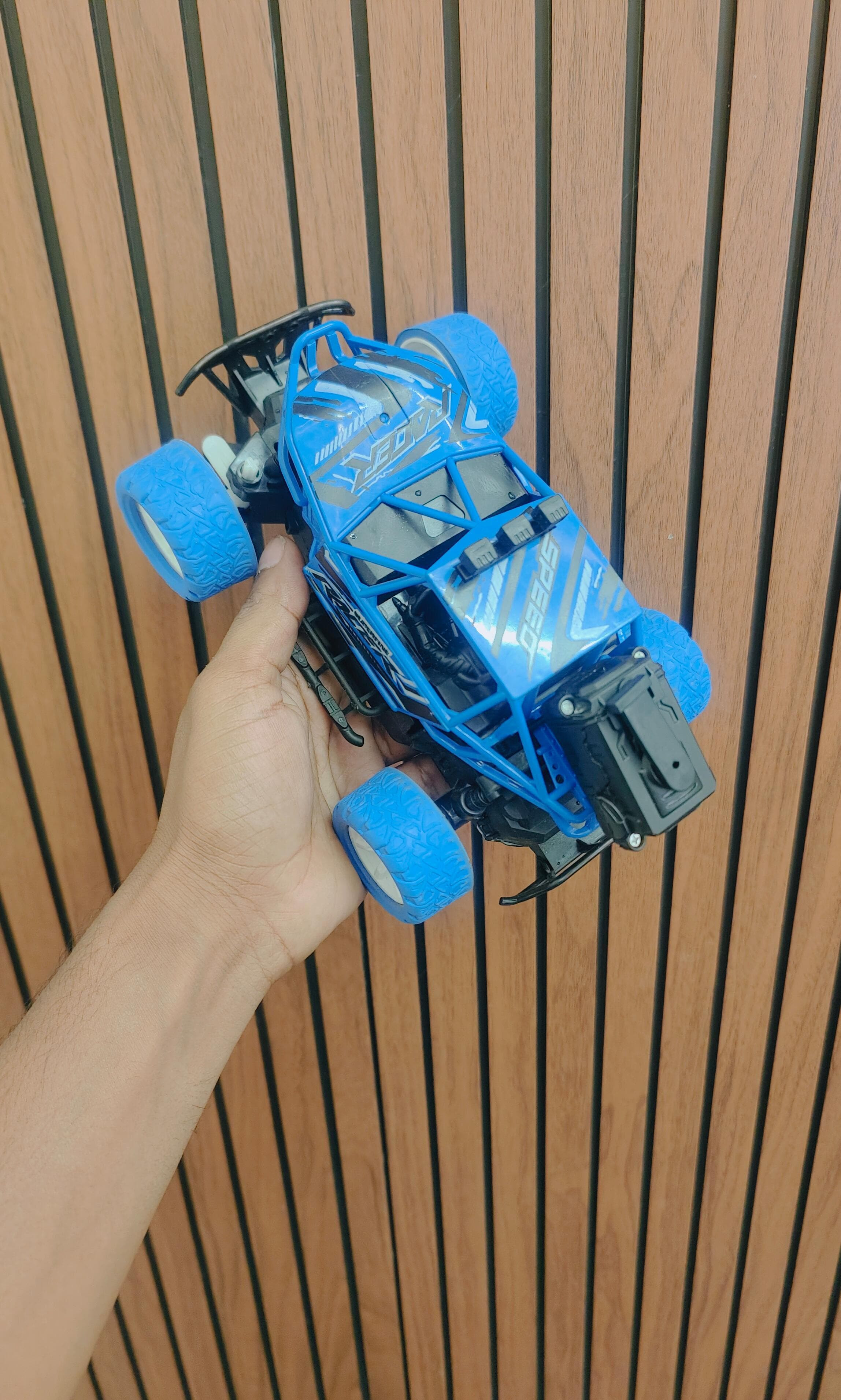 "RC Monster Truck with Water Mist Smoke, LED Lights, 4WD – Rechargeable Remote Control Car for Kids"