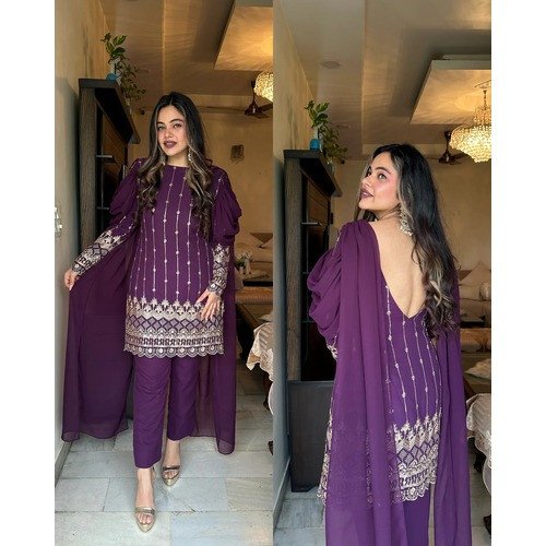 Designer Elegant Ethnic Outfit  Festive Wear Top & Pant Set