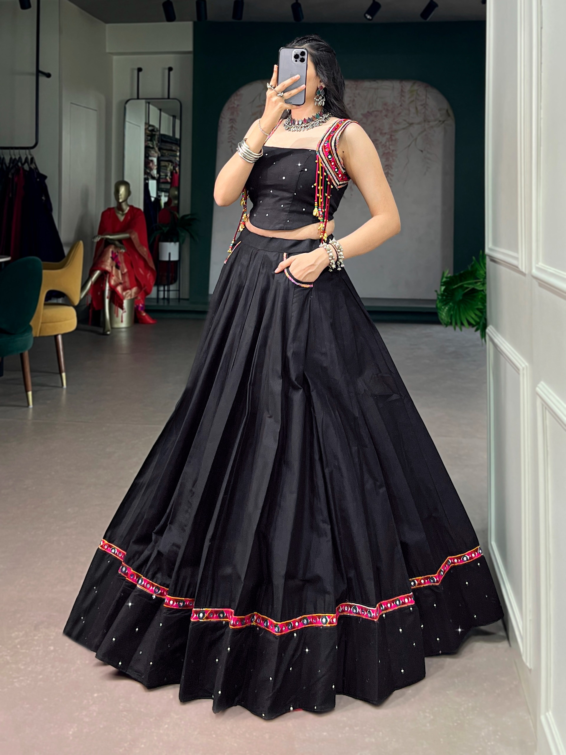 Premium Festival Chaniya Choli Lehenga Set | Women's Traditional Indian Outfit