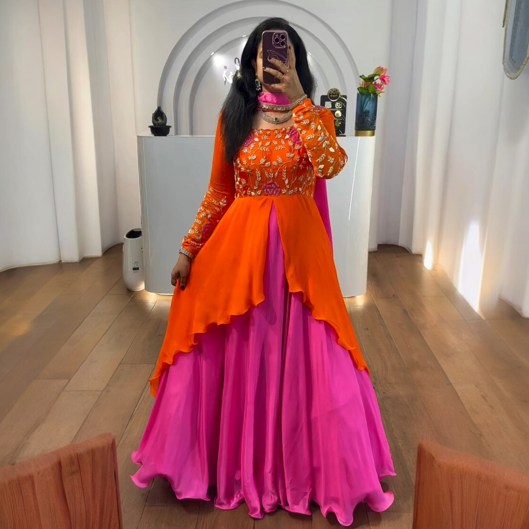 Elegant Ready-to-Wear Anarkali Gown - Festive & Party Wear