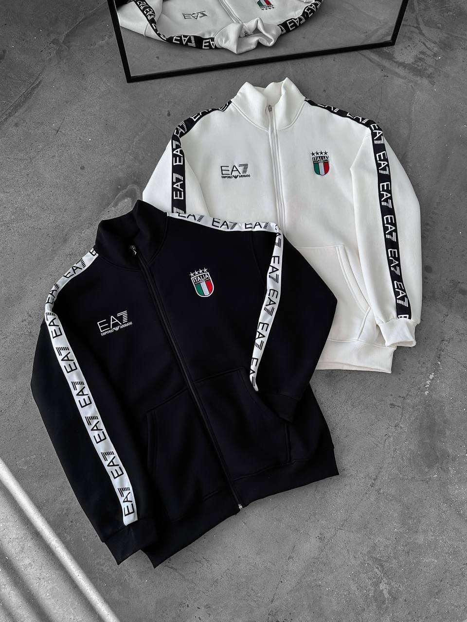 Black & White Full Warm Winter Zipper Combo