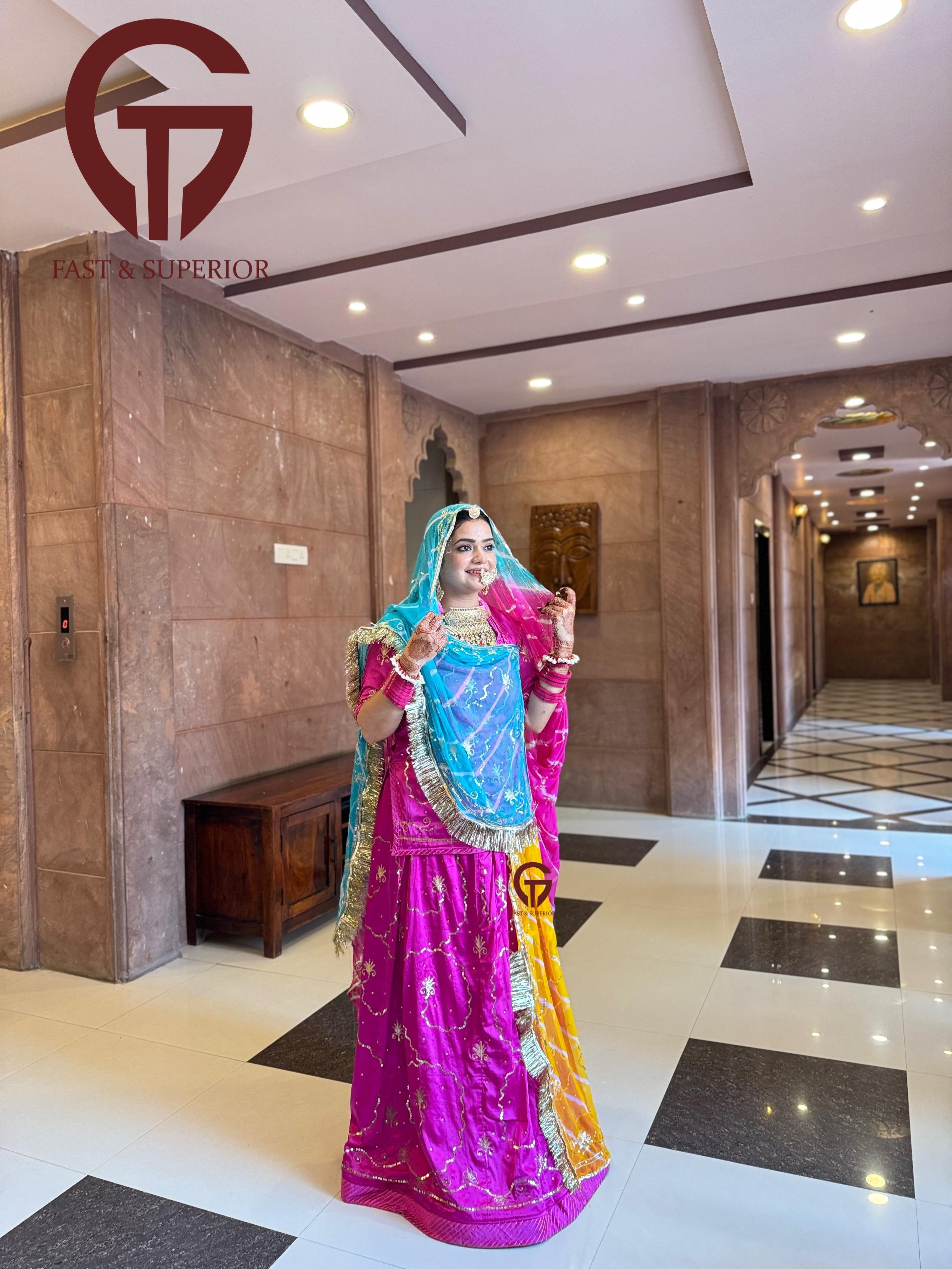 Tricolour Symphony:Satan Poshak Humrahi With Zari Tari Work