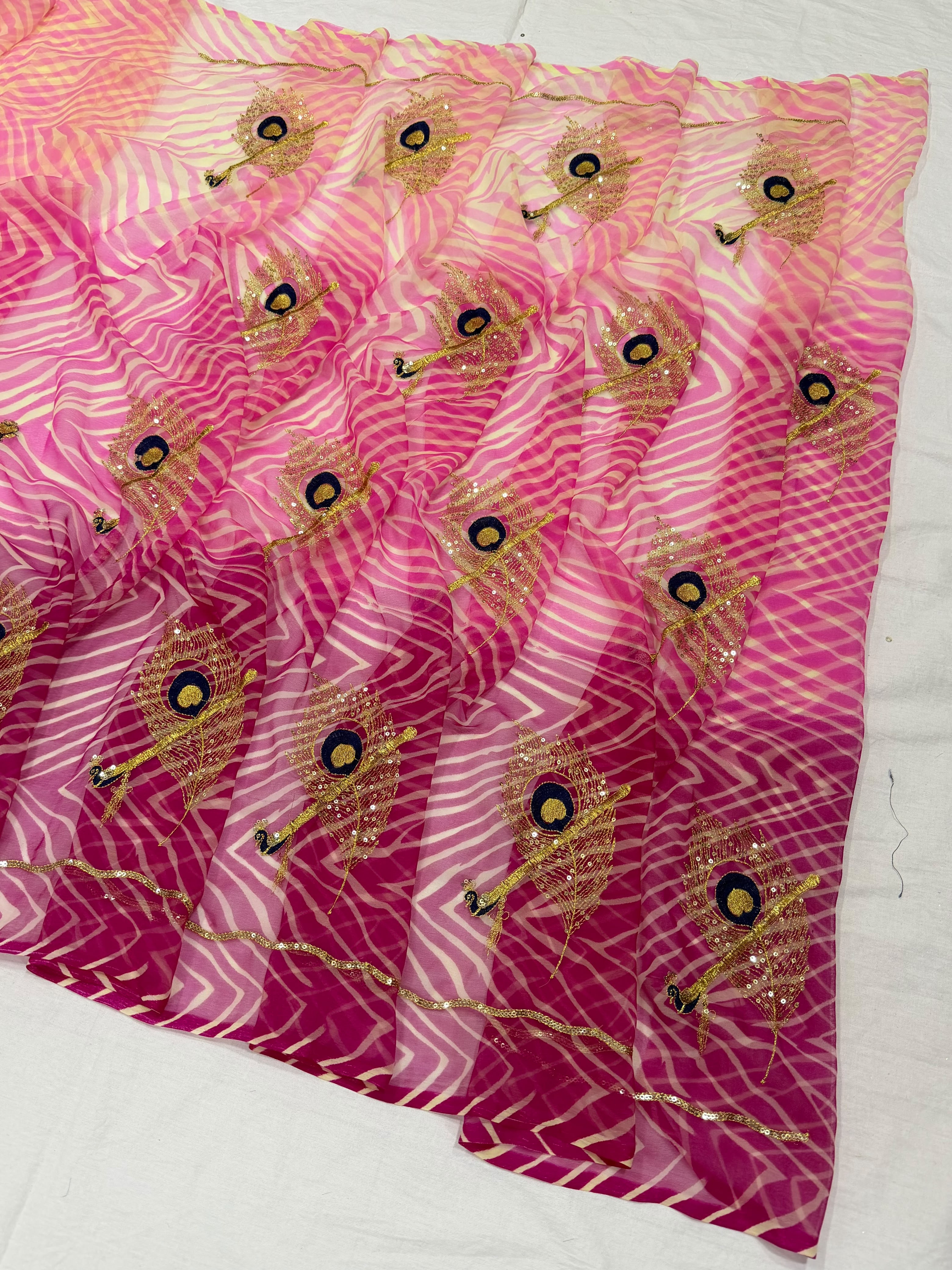 Boutique Range Royal Georgatte Leheriya Saree