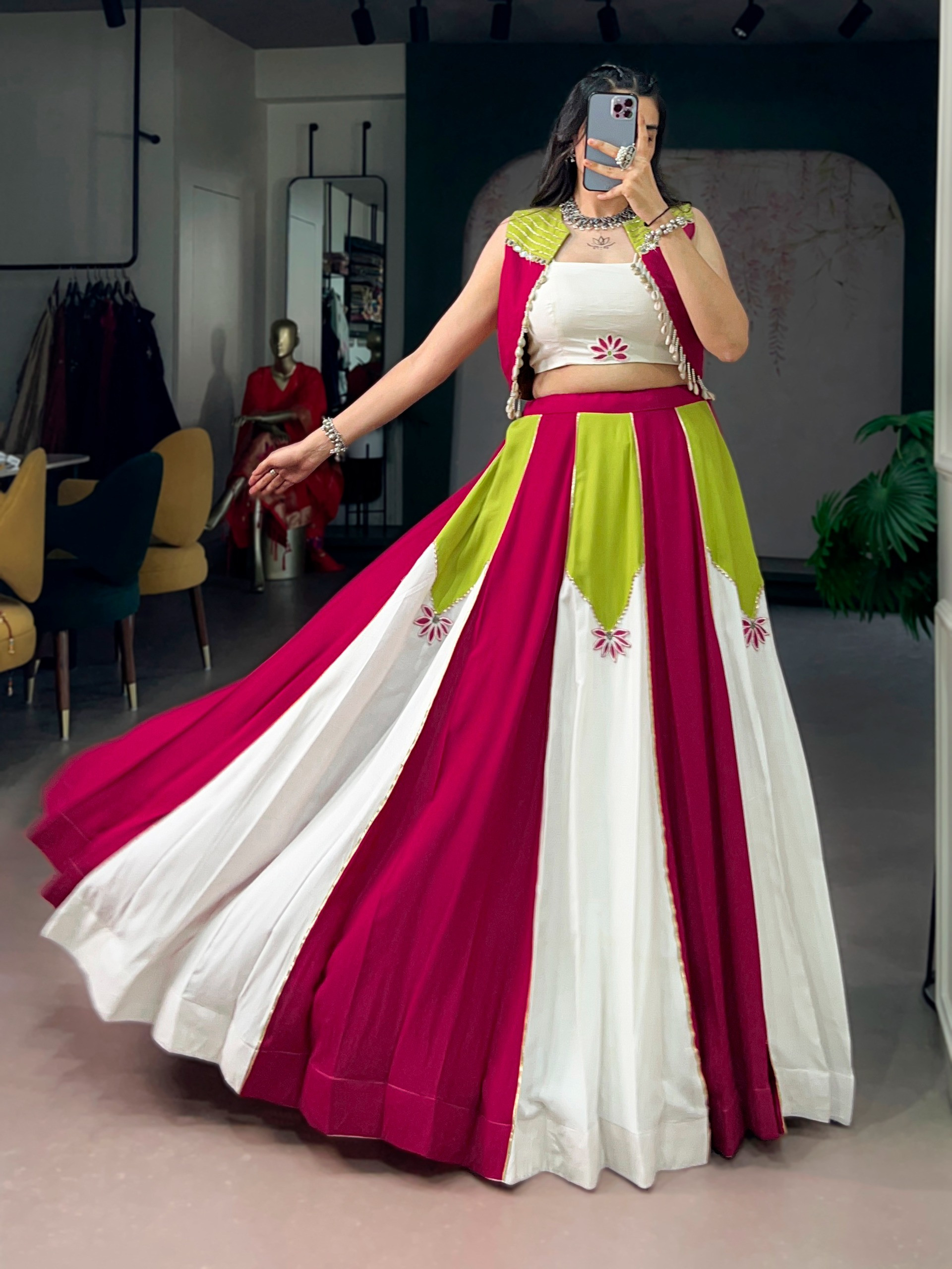Pure Rayon Chaniya Choli Lehenga With koti