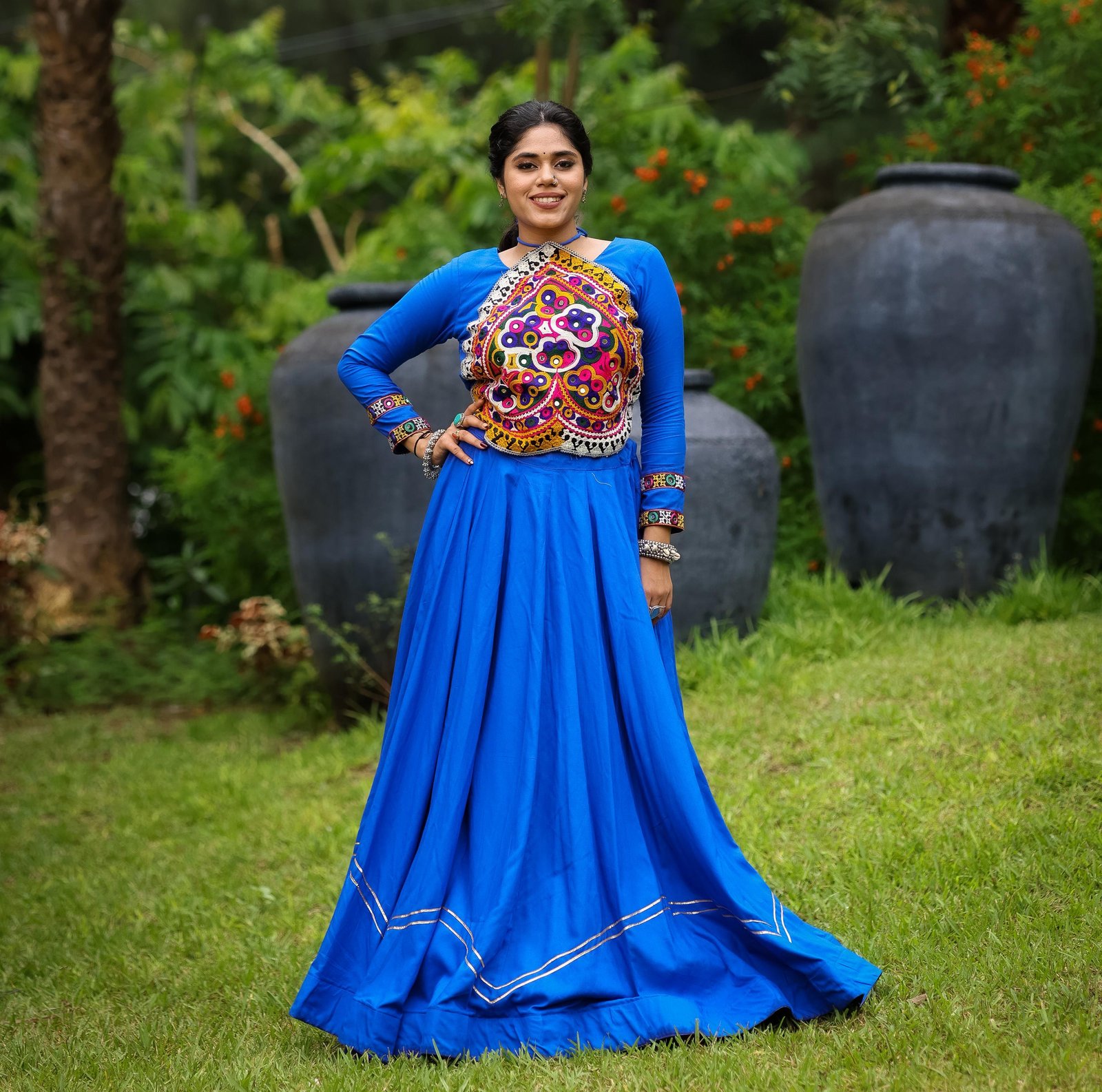 Ethnic Women Navratri Spacial Cotton Lehenga Set For Women
