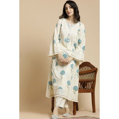 Premium Floral Print A-Line Dress  kurta Palazzo set