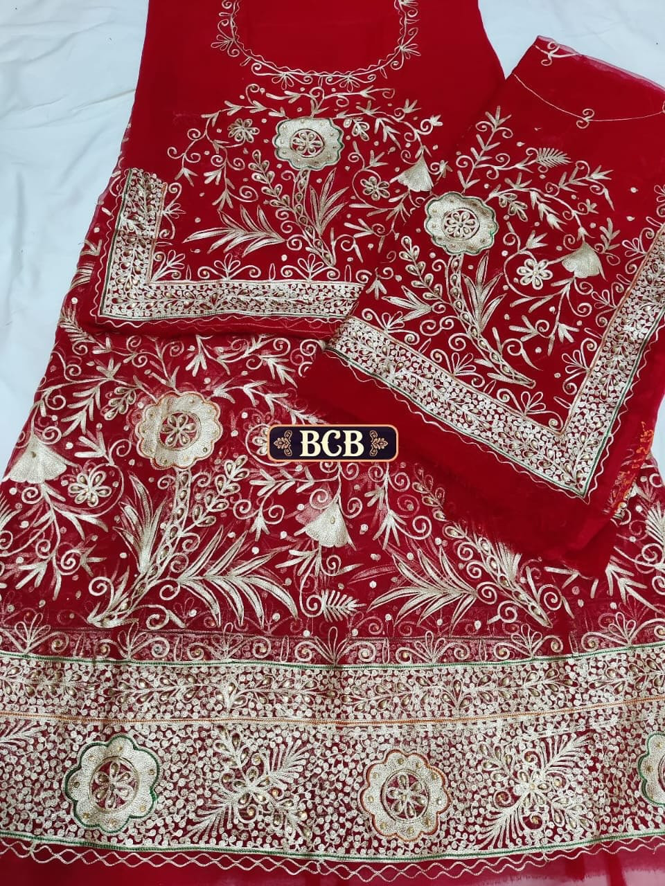 Premium Humrahi Pure Boutique Range Rajputi Poshak | Zari Kashab Work