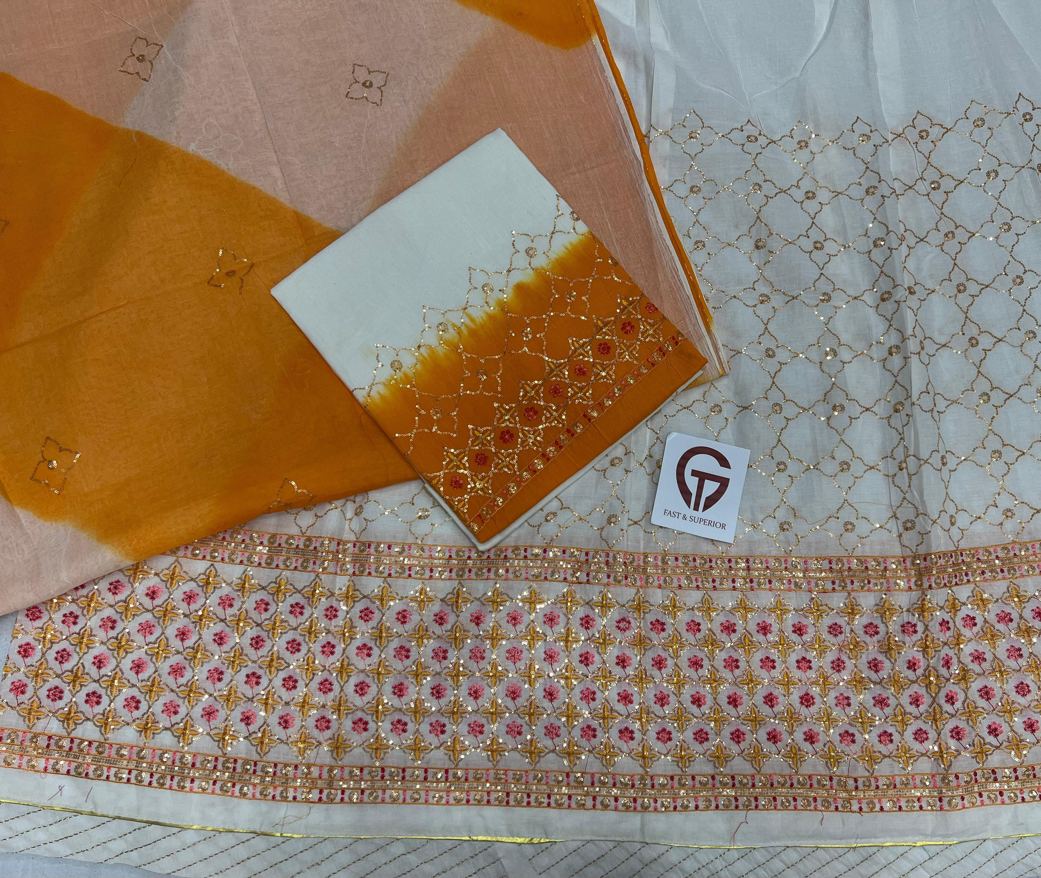 Cotton fagan suit rajputi poshak