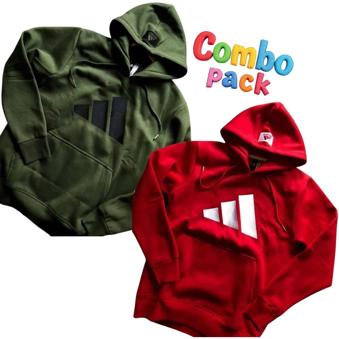Vibrant Print Adidas Recommended Winter Hoodie Combo Set