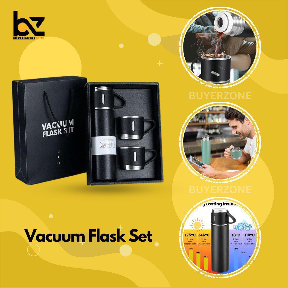 Vacuum Flask Set- Mix Color