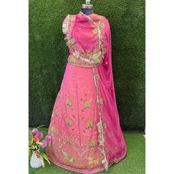 Vintage Rajasthani Poshak – NC Moss Fabric | Heavy Zari & Sequence Work with Humeai Odhna