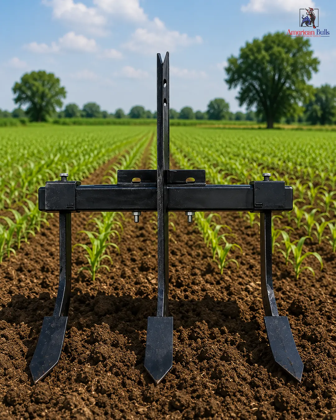 3 Tyne Adjustable Cultivator Attachment for Power Weeder | Heavy-Duty Steel Farm Cultivator