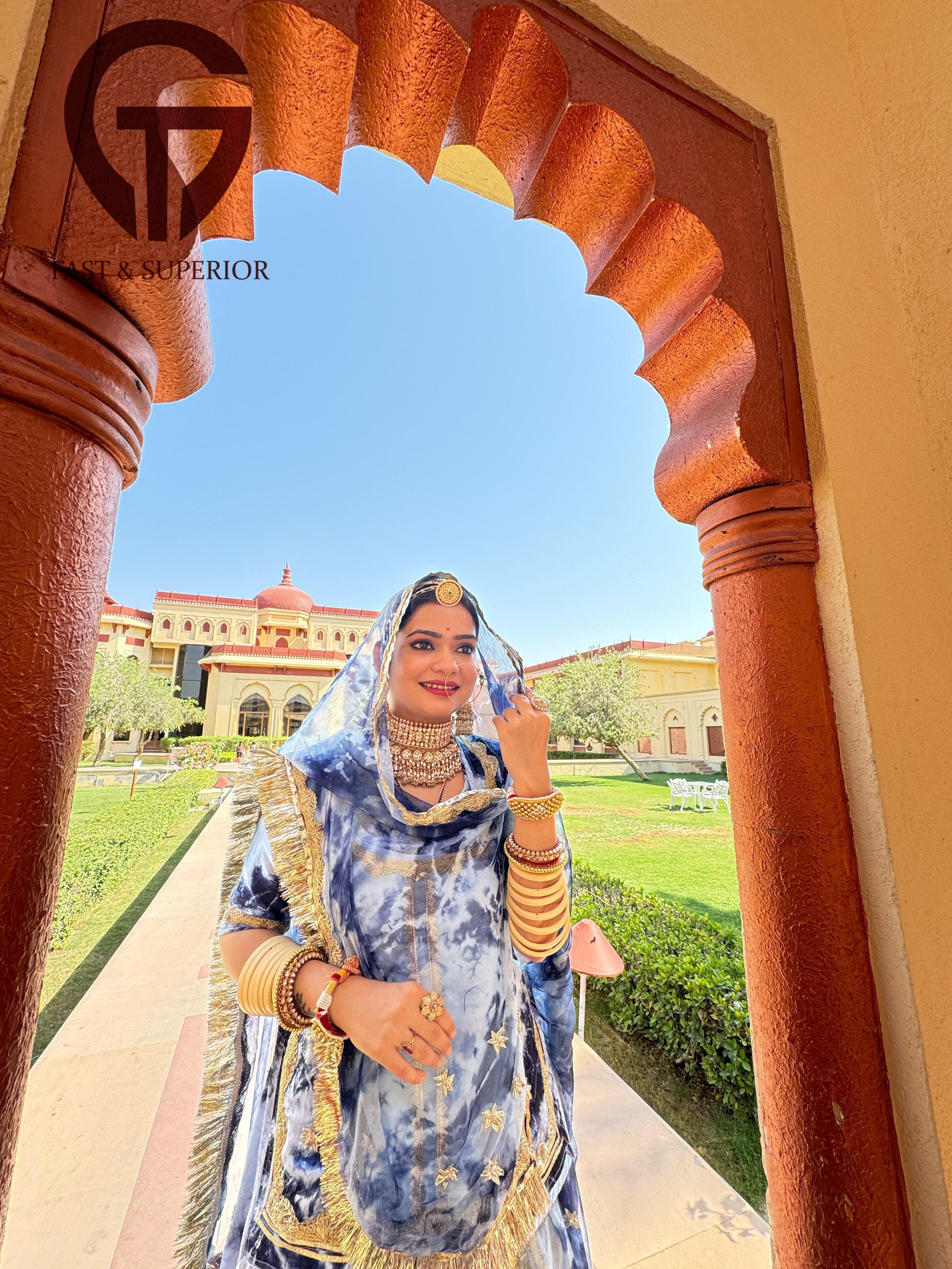 Pyor saburi design rajputi  poshak