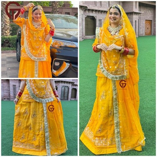 New Launch Rajasthani Yellow Haldi Rajputi Poshak