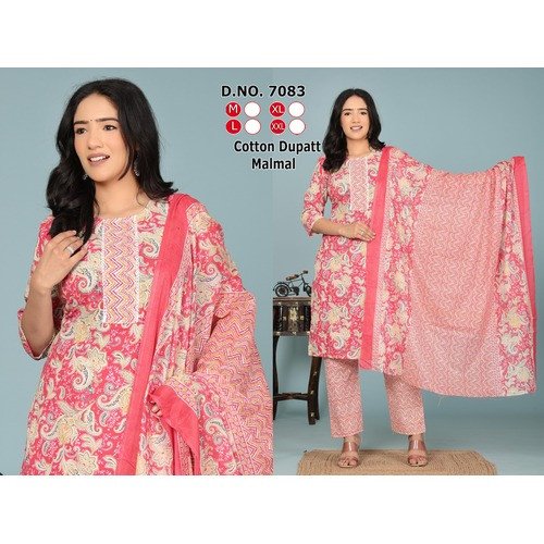 Elegant Pink Dreesh Kurti Set with Pant & Dupatta – Graceful Style for Every Occasion