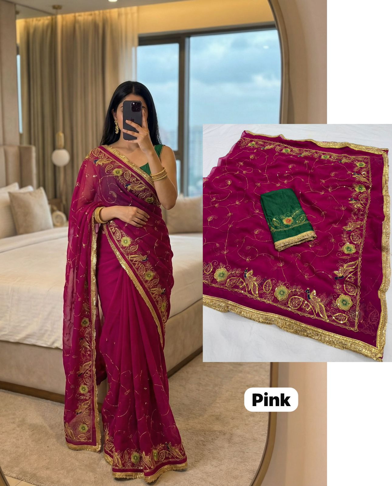 Premium Peacock Designer Darbari Saree