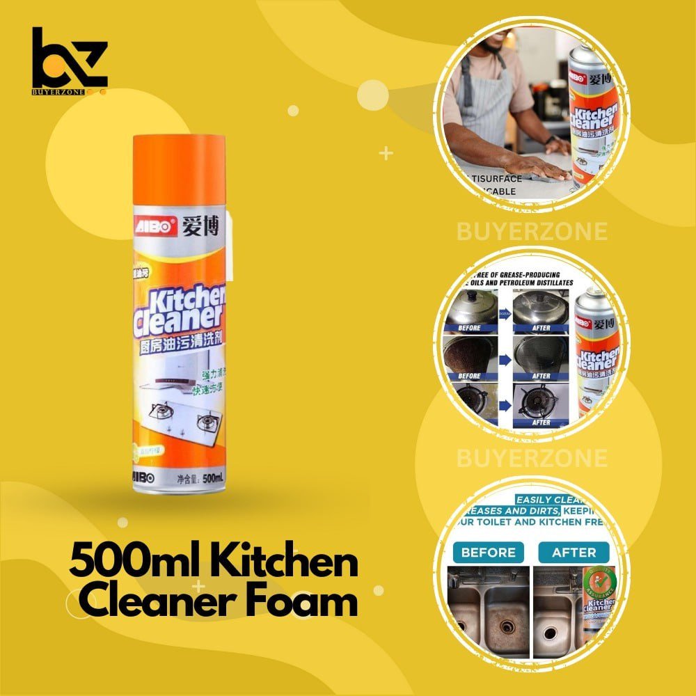 2 Pice Combo 500 ml Kitchen Cleaner Foam