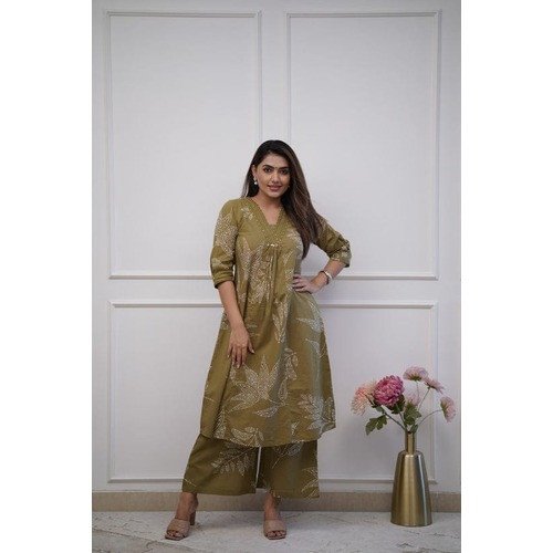 Elegant Cotton Printed Kurta with a Touch of Tradition and Simplicity