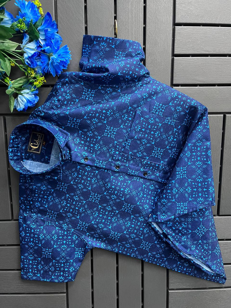 Men’s Exclusive Cotton Short Sleeve Casual Shirt