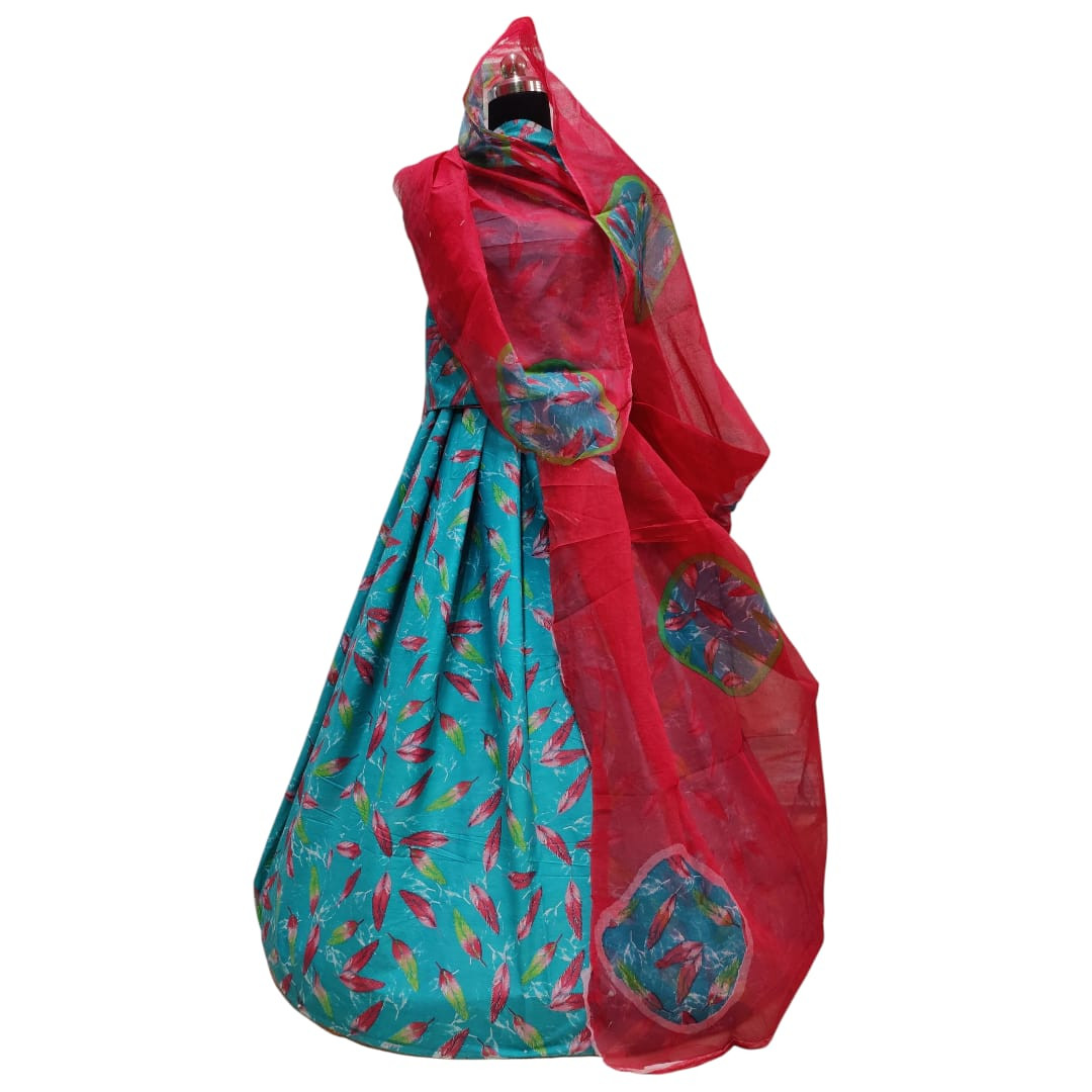 Cotton Boutique Rajputi Suit for Women | Fancy Printed Design with Full-Size Odhna