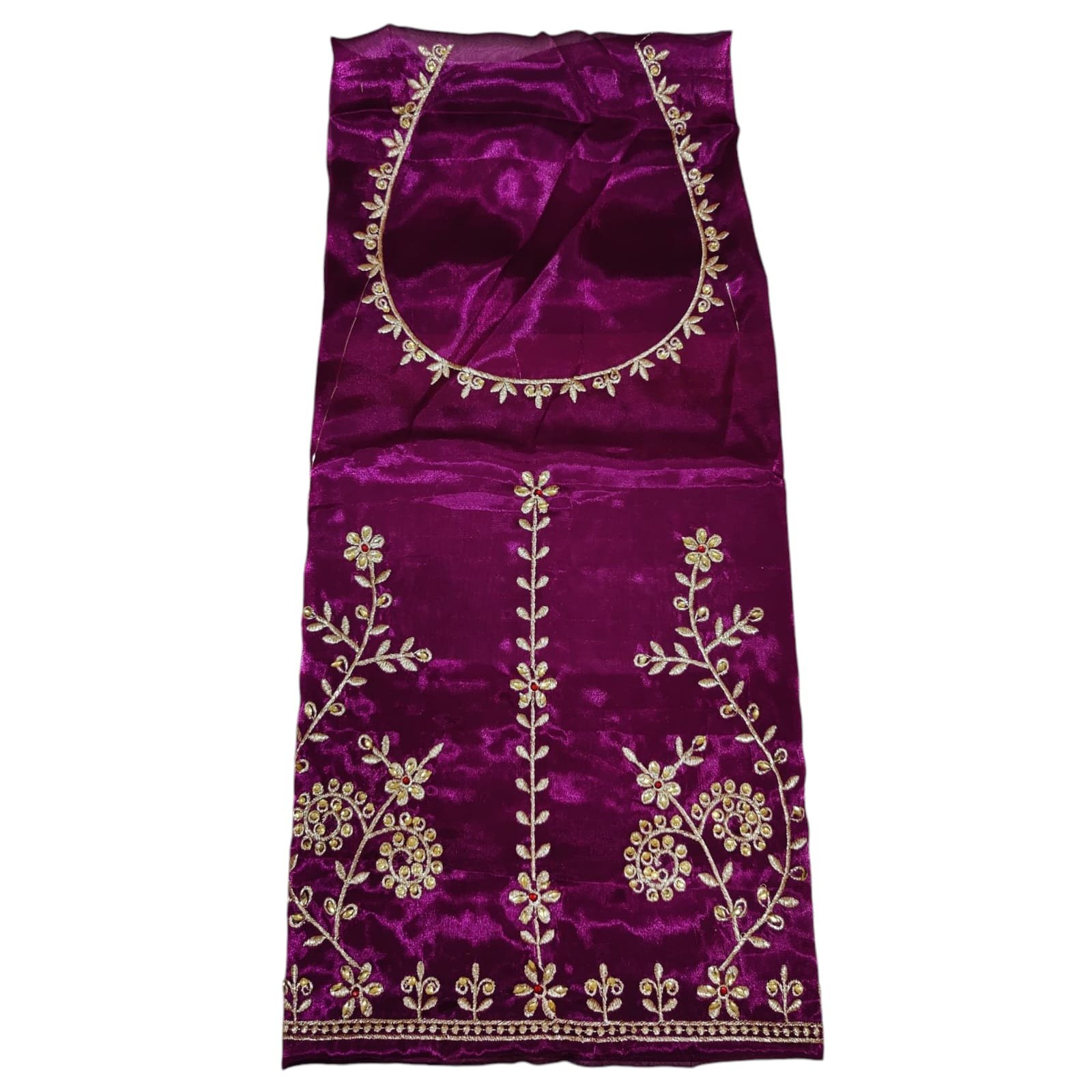 Half Pure Jimmichhu Poshak with Heavy Zari & Kundan Detailing