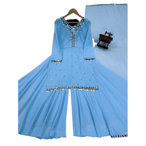 Plazo set with duptta for women