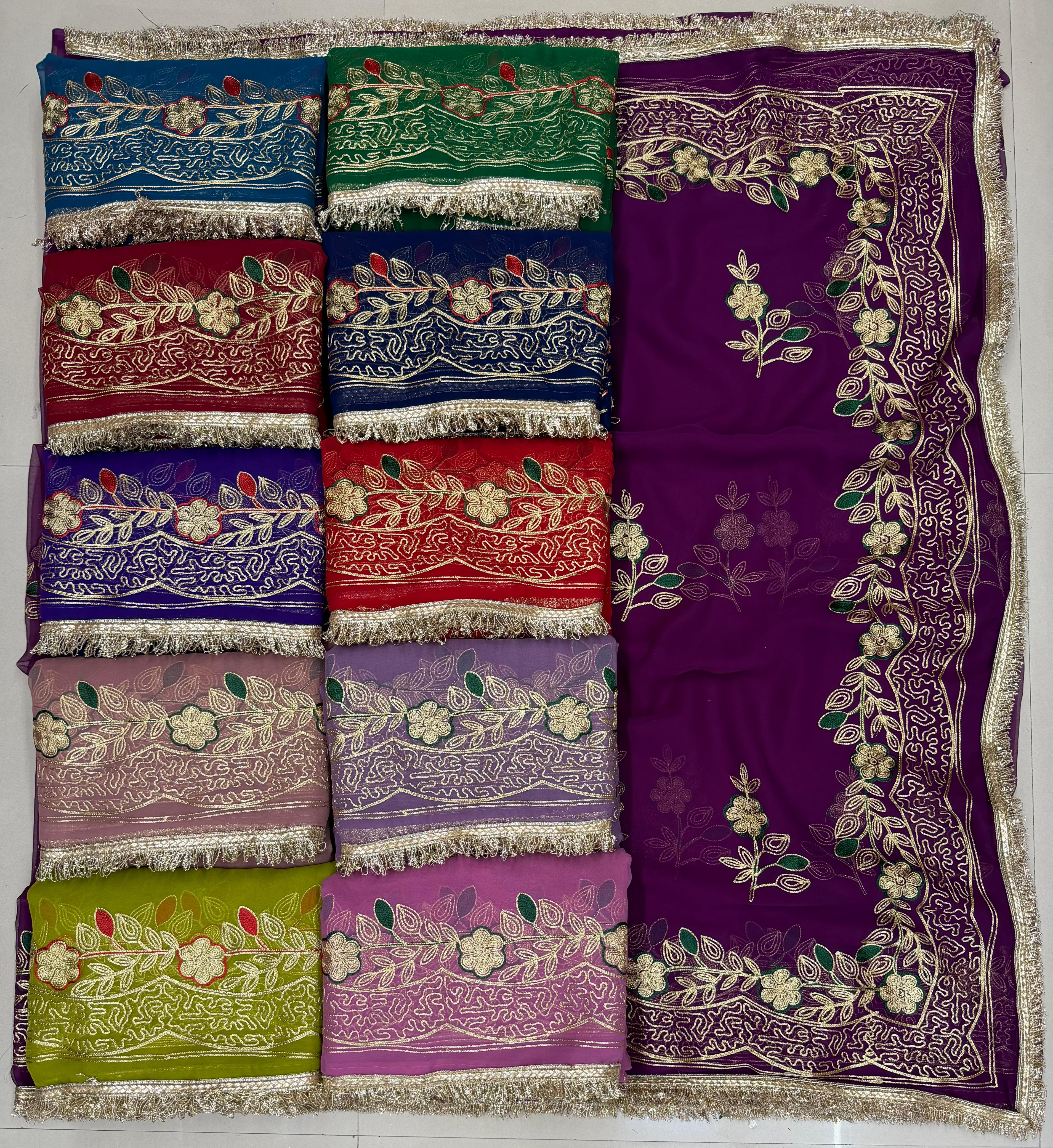 Boutique Range Royal Georgette Saree with Elegant Hand Kasab Work