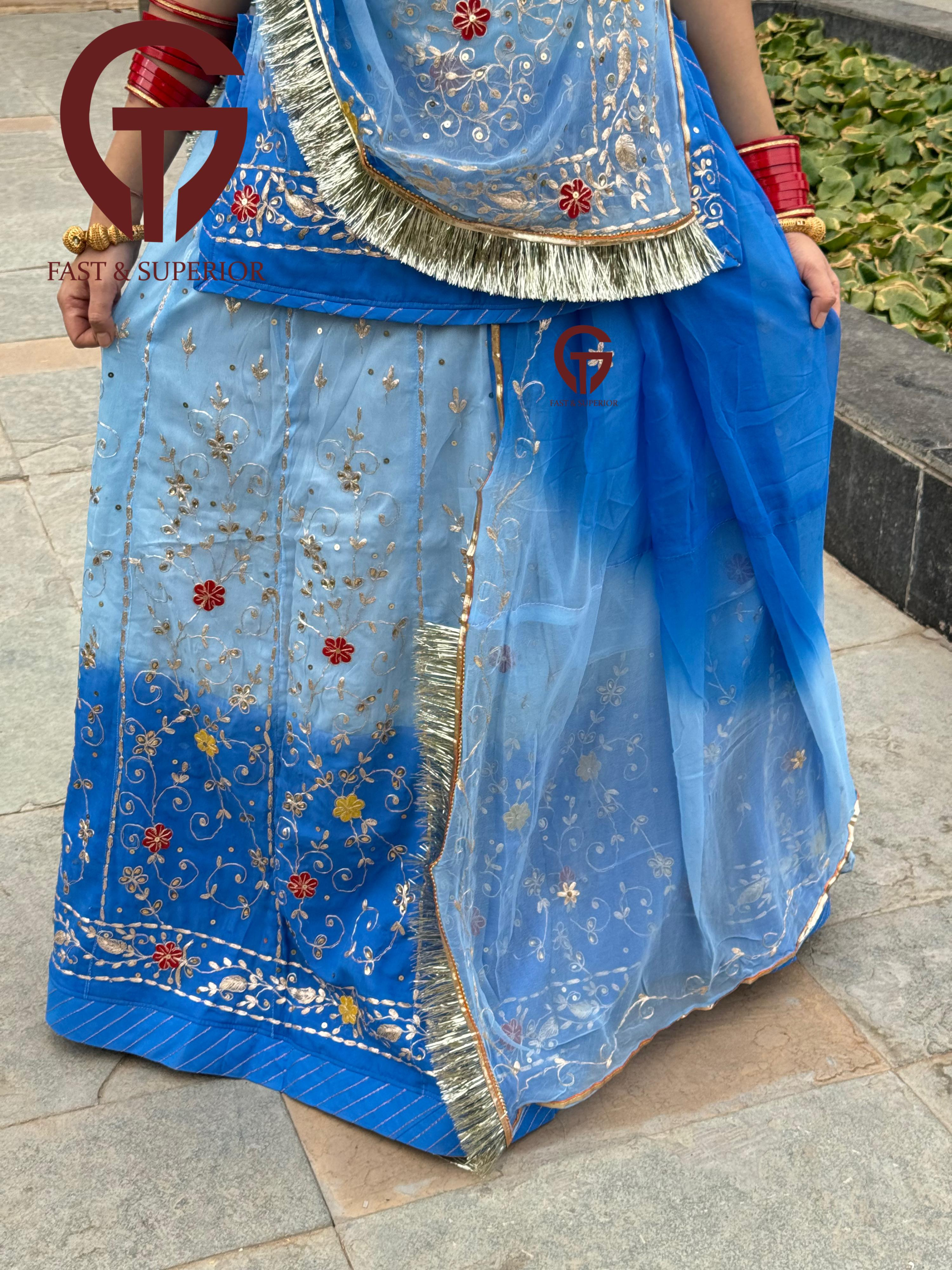 Royal Elegance Women's Rajputi Poshak For Parties & Celebrations