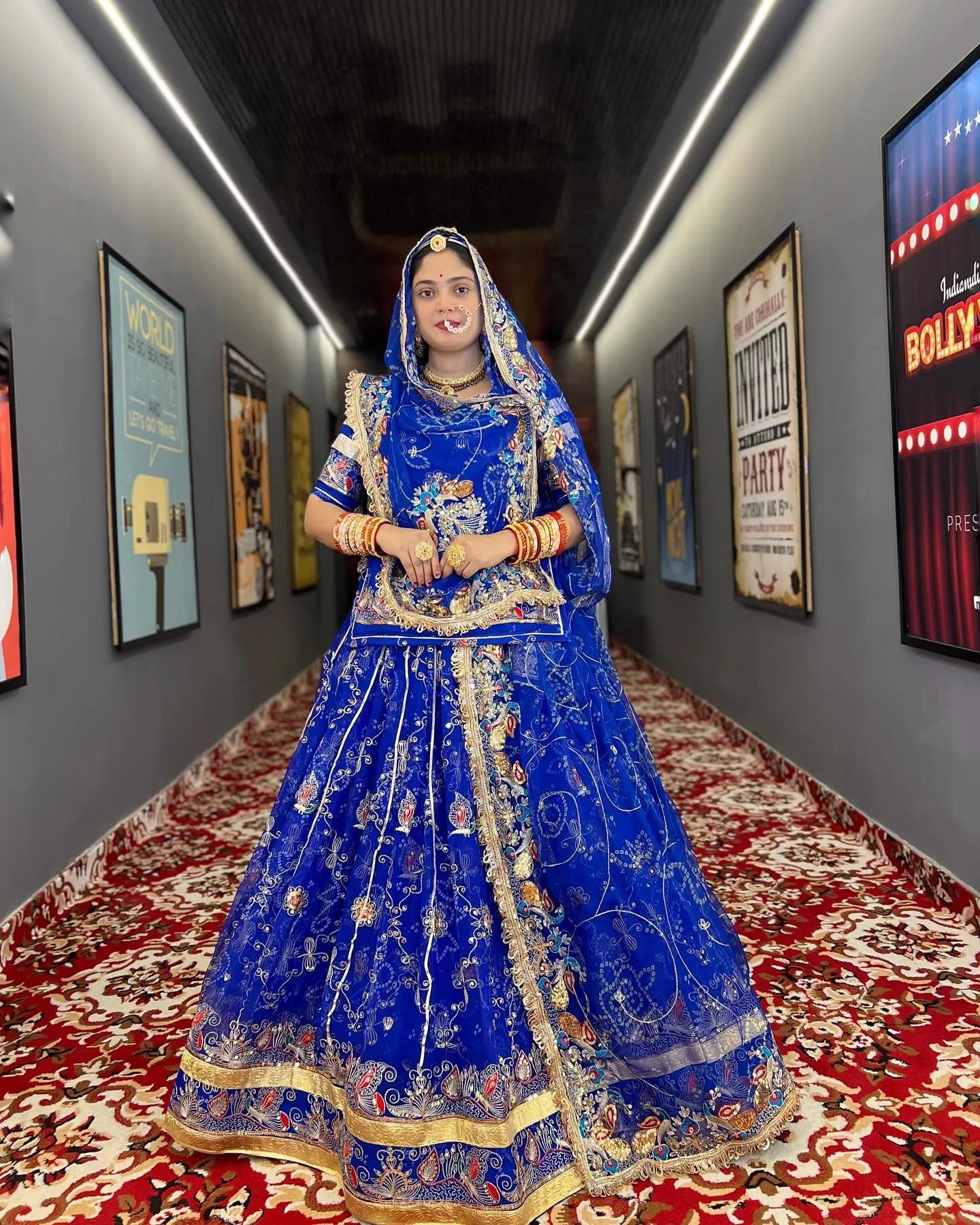 Heavy Designer Bridal Poshak with 7 Meter Gher Lehenga – Royal Fabric & Vintage Kasab-Zari Work