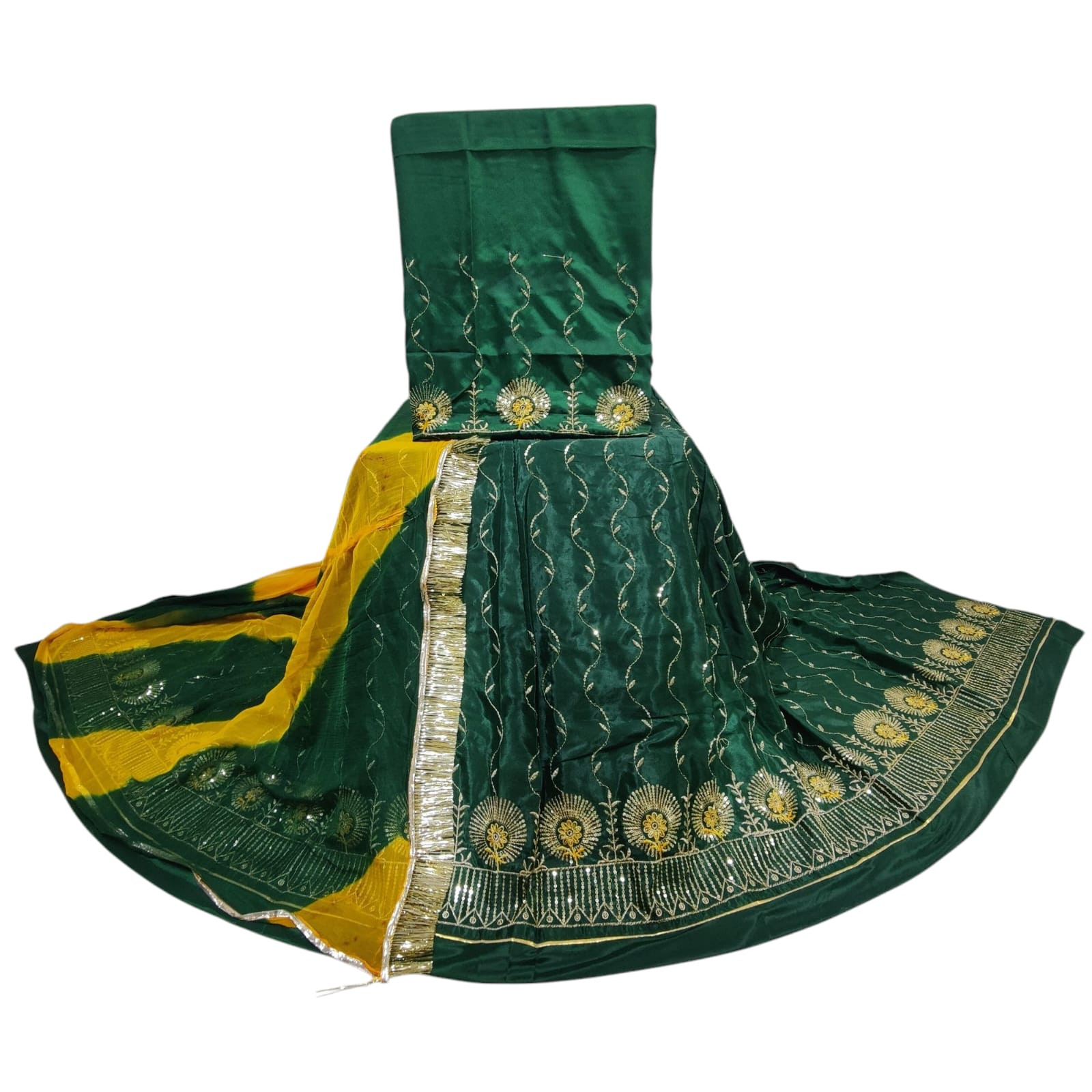 Royal Heavy Crepe Rajputi Poshak