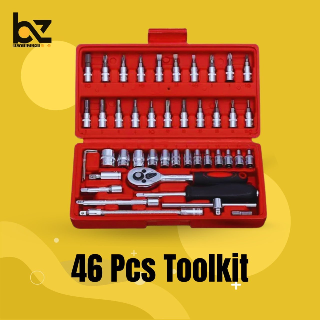 46 in 1 Tool Kit For Home Use Tools Kit Spanner Set