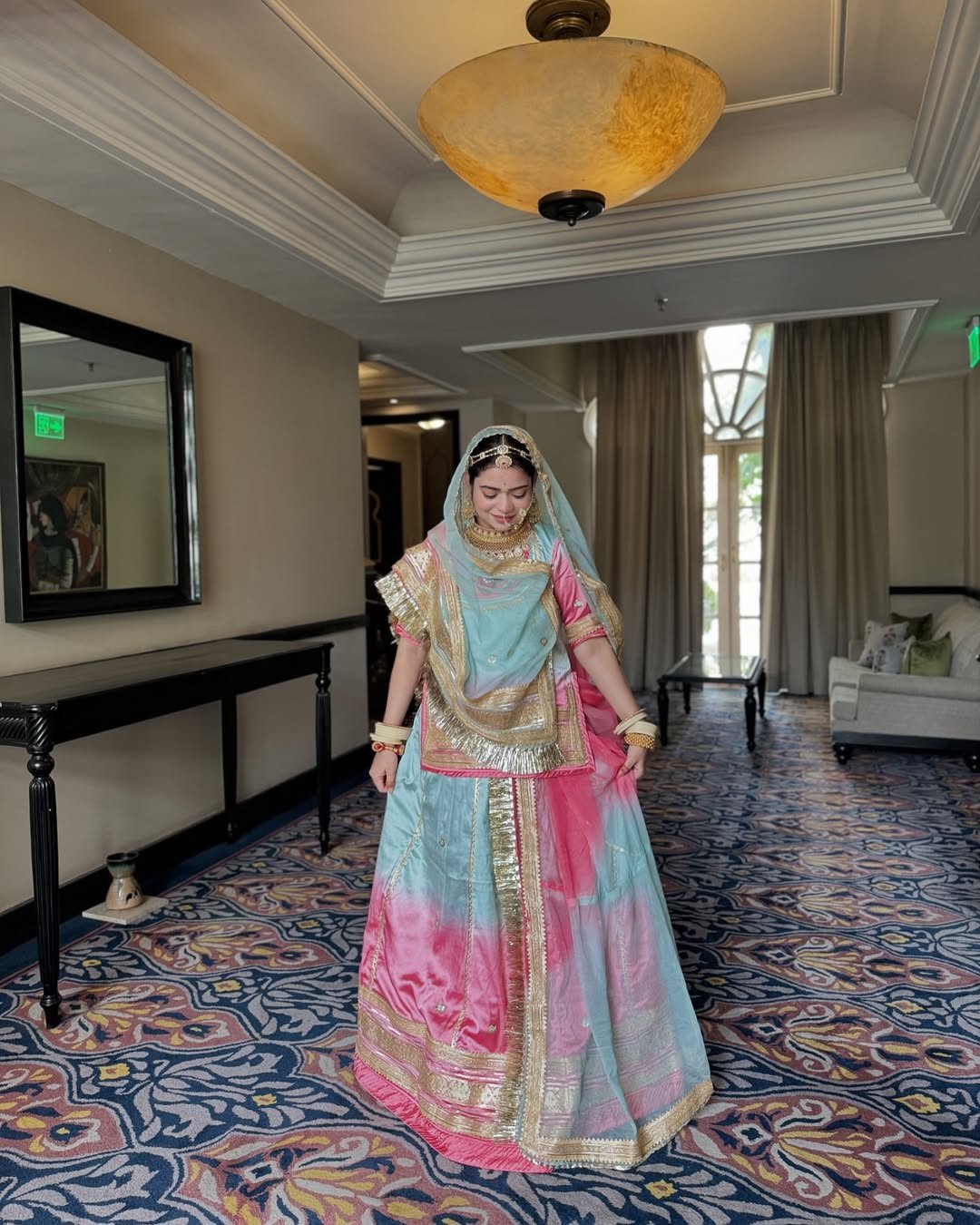 Gota patti and lafa sikkiya rajputi poshak