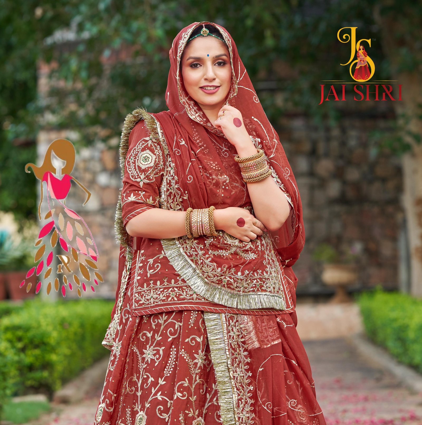 Branded Upadda silk poshak