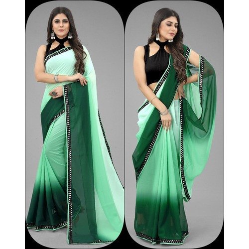 Dual Elegance Two-Toned Partywear Sarees for Women