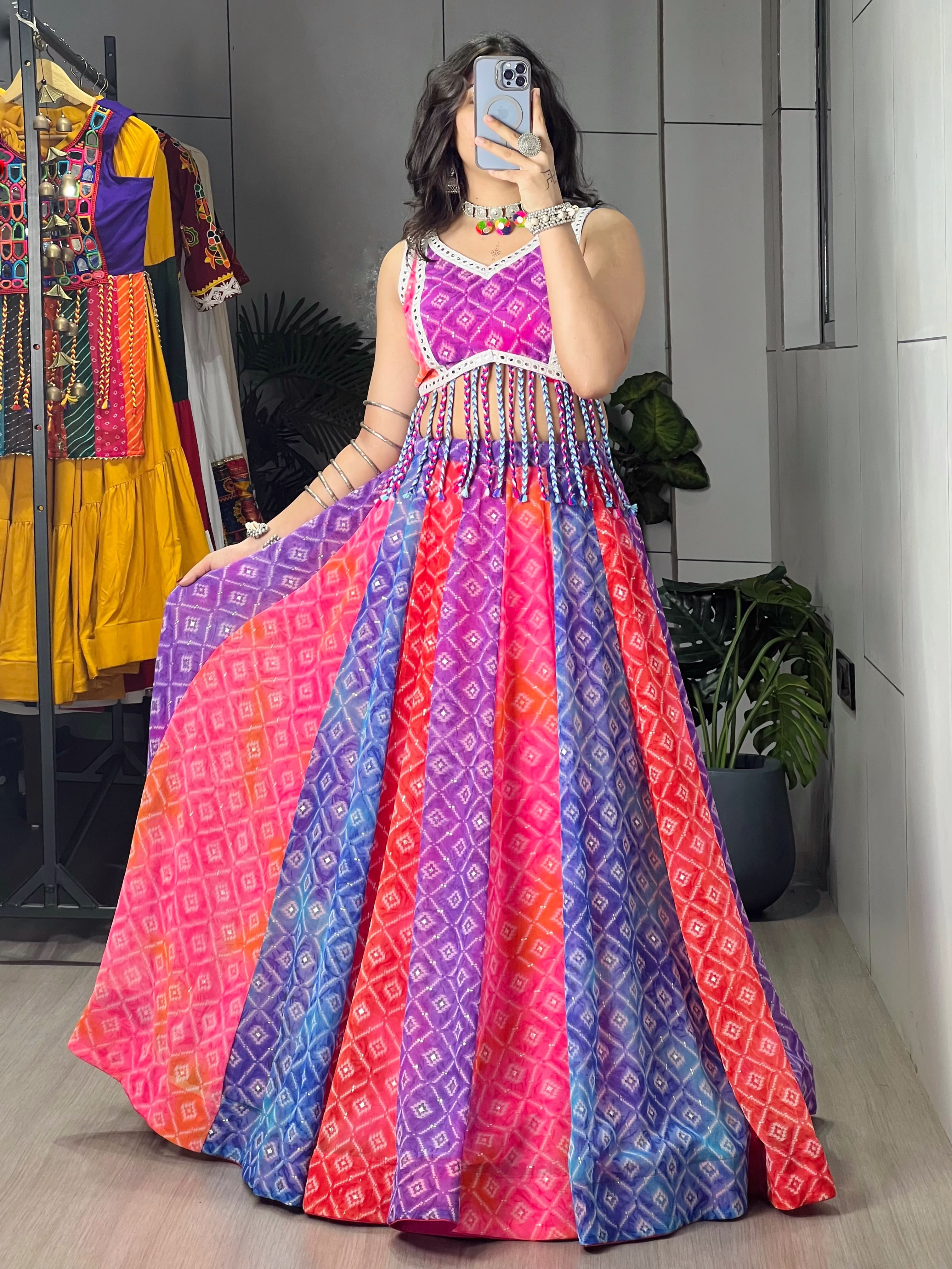 Classic Navratri Chaniya Choli - Traditional Indian Festival Wear for Women