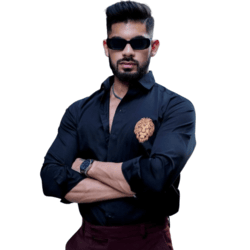 Men’s Exclusive Imported Satin Full Sleeve Embroidery Work Black Shirt – Value Edition