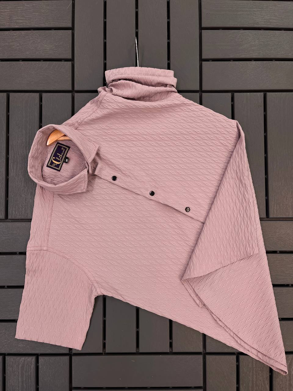 Men’s Exclusive Imported Jacquard Fabric Shirt – Half Sleeve Premium Wear