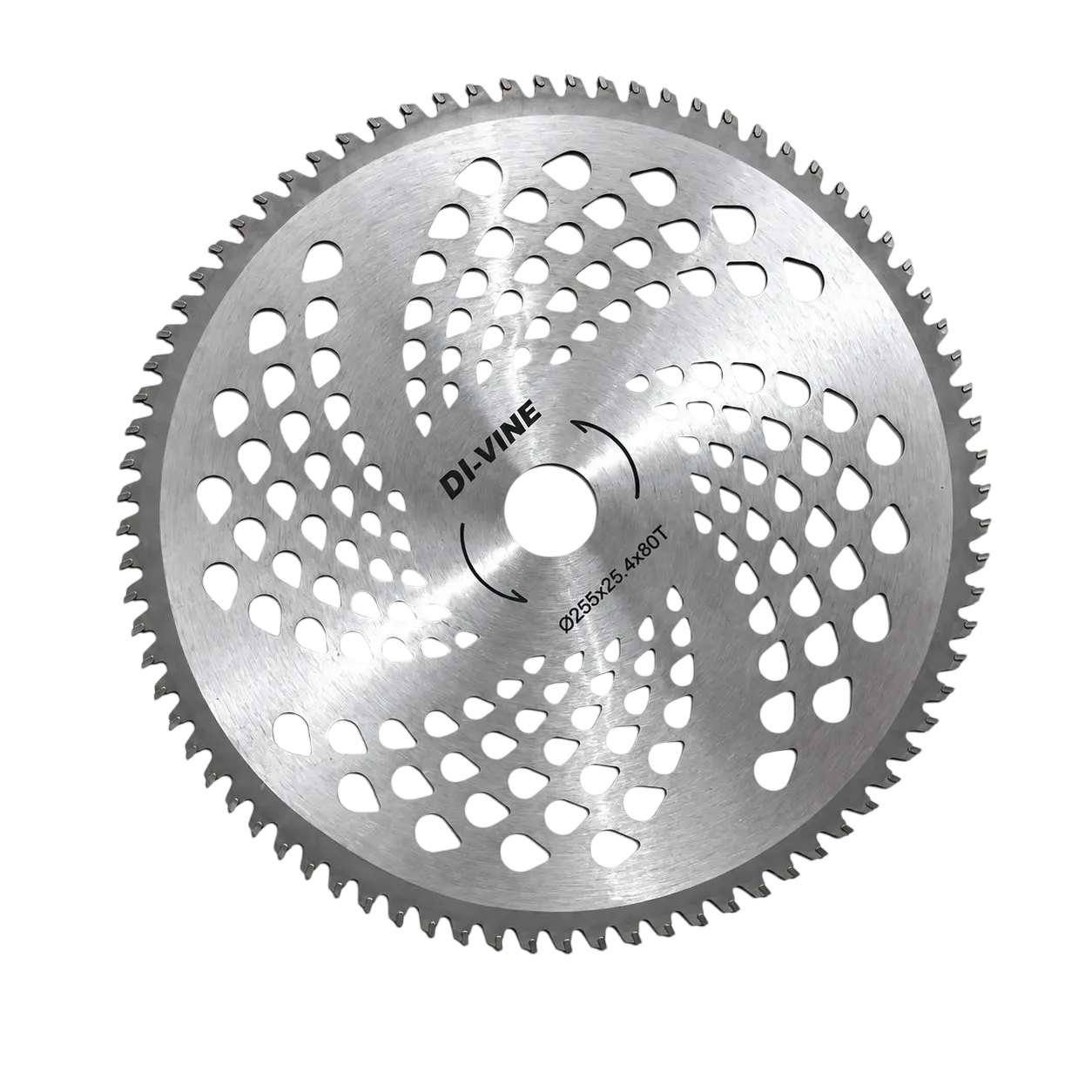 80T Blade Brush Cutter – Heavy-Duty 80 Teeth Hardened Steel Cutting Blade for Grass, Weeds & Bushes