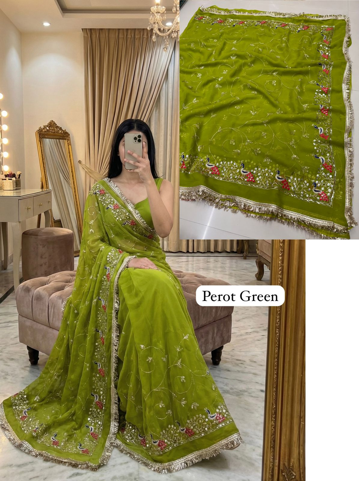 Premium Royal Georgette Saree