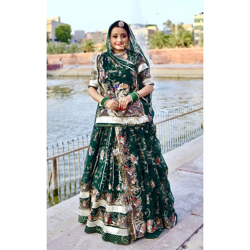 Designer Royal Rajputana Heavy Gher Poshak