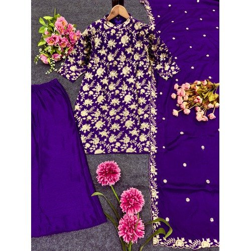 One More Super Hit Designer Top plazo With Dupatta Design Launch