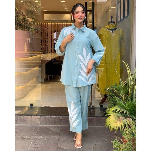Effortless Style Premium Cotton Embroidered Co-ord Set
