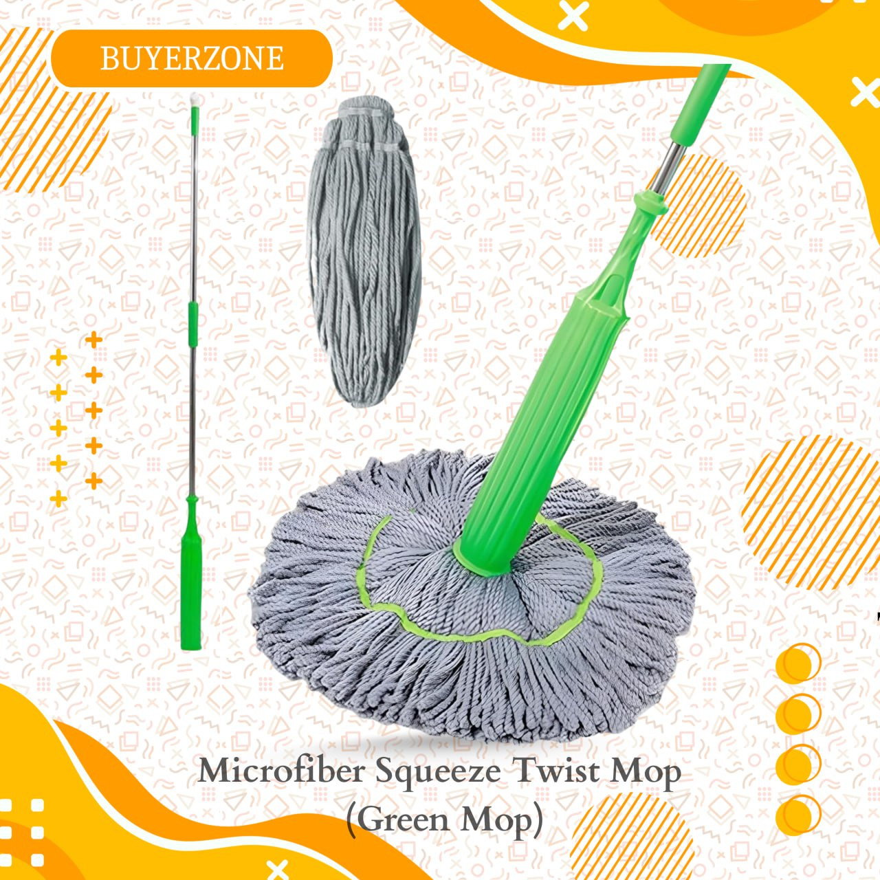 Microfiber Twist Mop (Green)