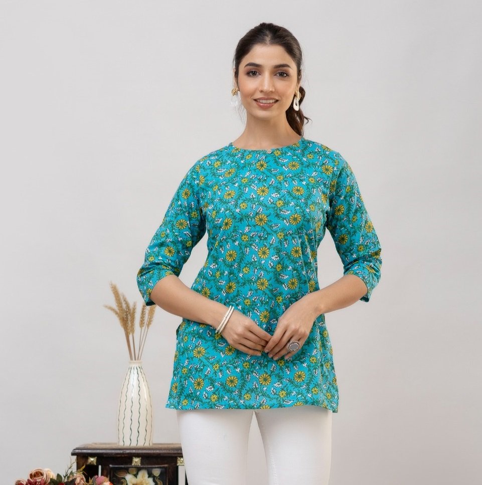 Daily Wear Printed Short Kurti