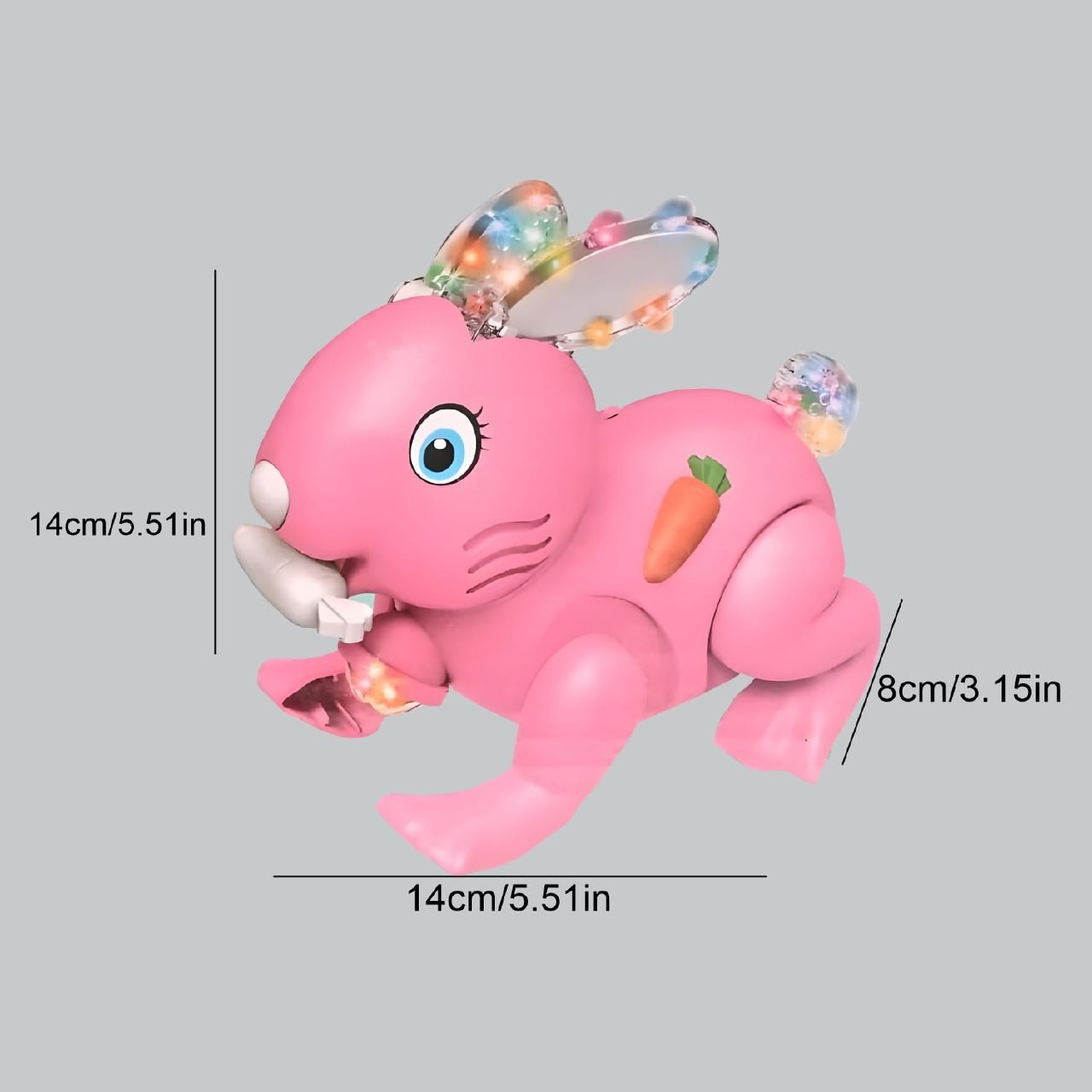Crawling Rabbit Toy with Light & Music