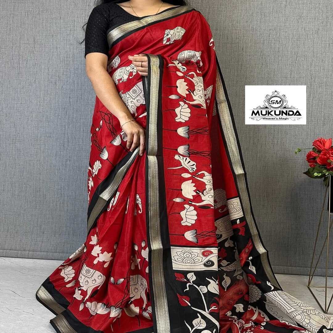 A Shmphony Printed  Saree For Women
