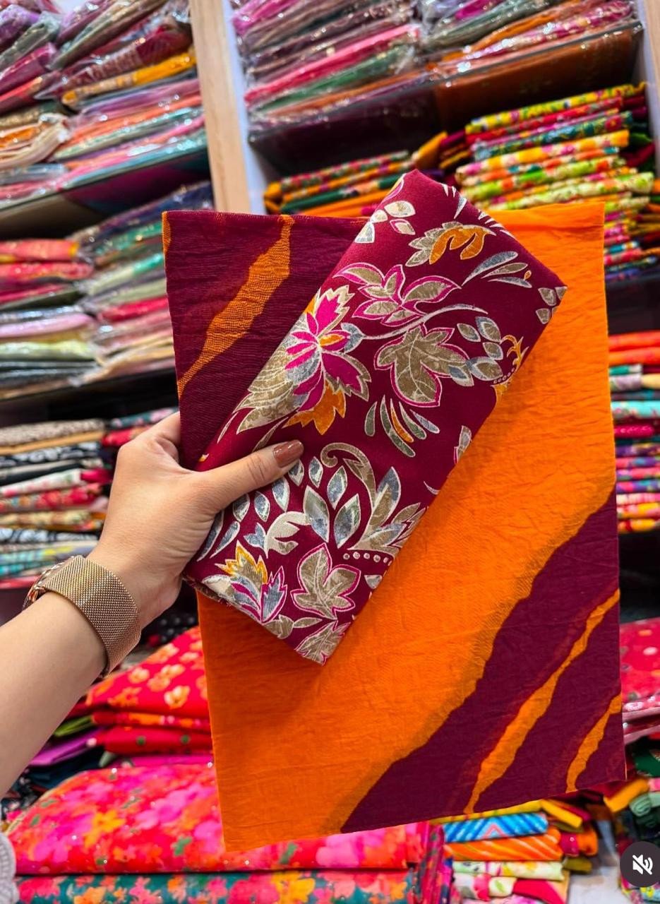 Printed Rajputi Cotton Suit For Women