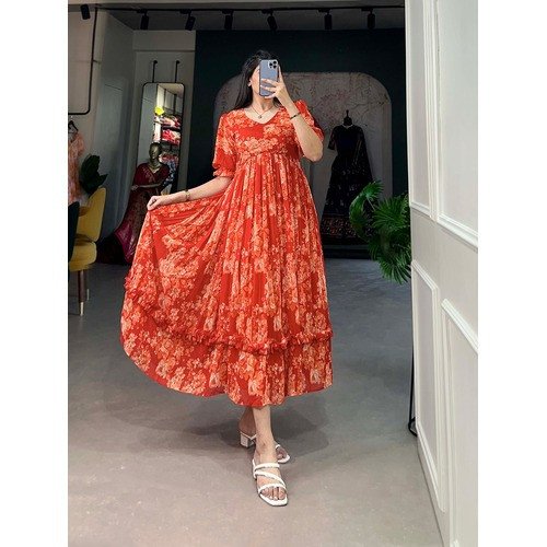 Women's Floral Print Maxi Dress